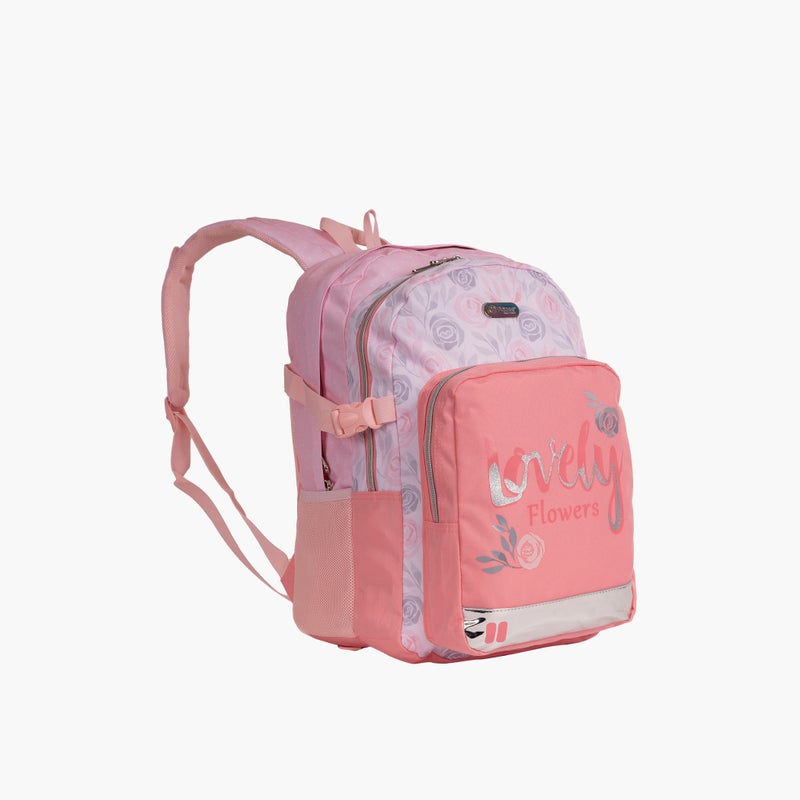 PAUSE Floral Print Backpack for Girls - Image 1